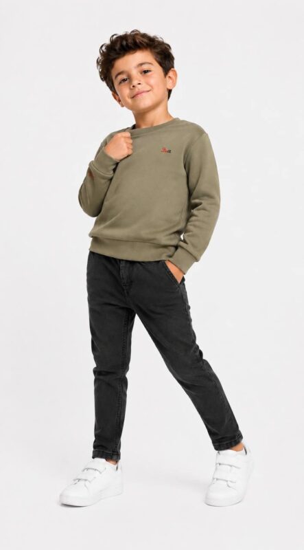 Boys' embroidered Milton sweatshirt