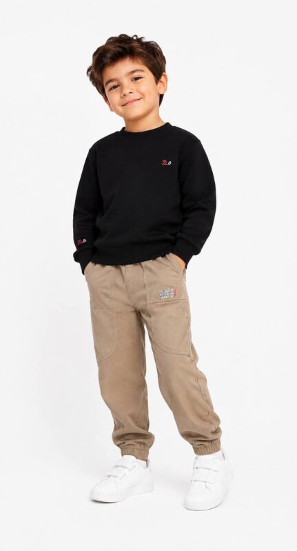 Boys' embroidered Milton sweatshirt