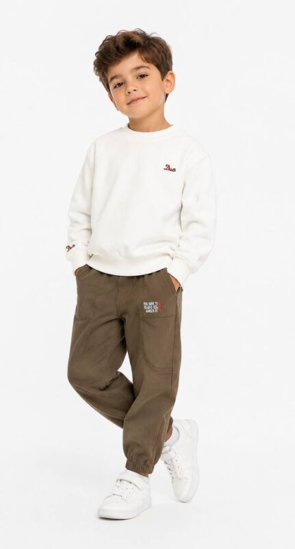 Boys' embroidered Milton sweatshirt