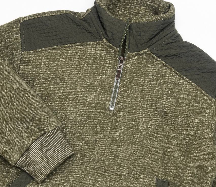 Boys' high-neck sweatshirt with parachute-style fabric details - Image 2