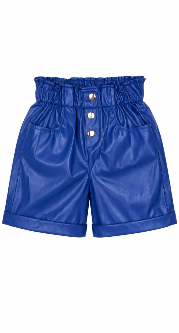 Girls' leather shorts