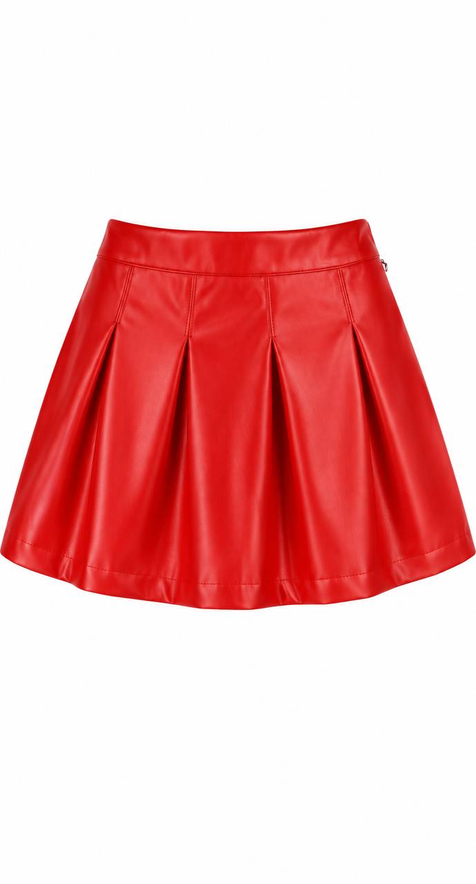 Girls' leather skirt