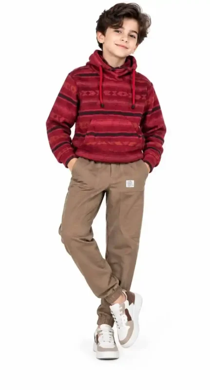 Boys' camouflage mohair sweatshirt